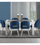 Mesa Jantar Madrid Branco/Stone