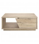 Mesa de Centro Málaga - Carvalho Natura/Branco
