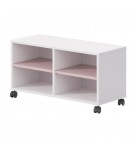 Estante TV Play - Branco/Rosa