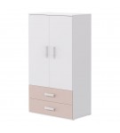 Roupeiro 2 Portas Play - Rosa/Branco